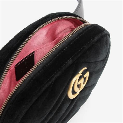 velvet gucci marmont belt bag|Gucci Marmont belt reserved.